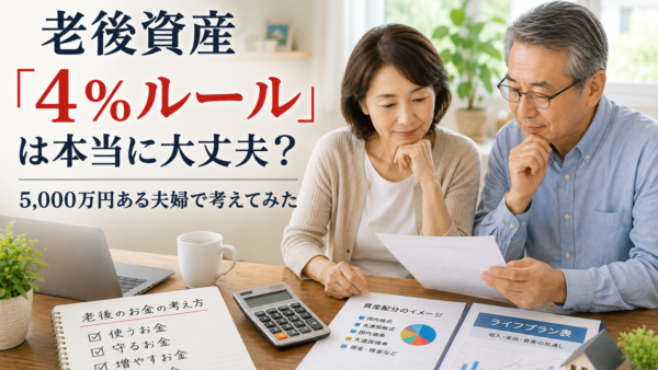 老後資産「4％ルール」は本当に大丈夫？5,000万円ある夫婦で考えてみた